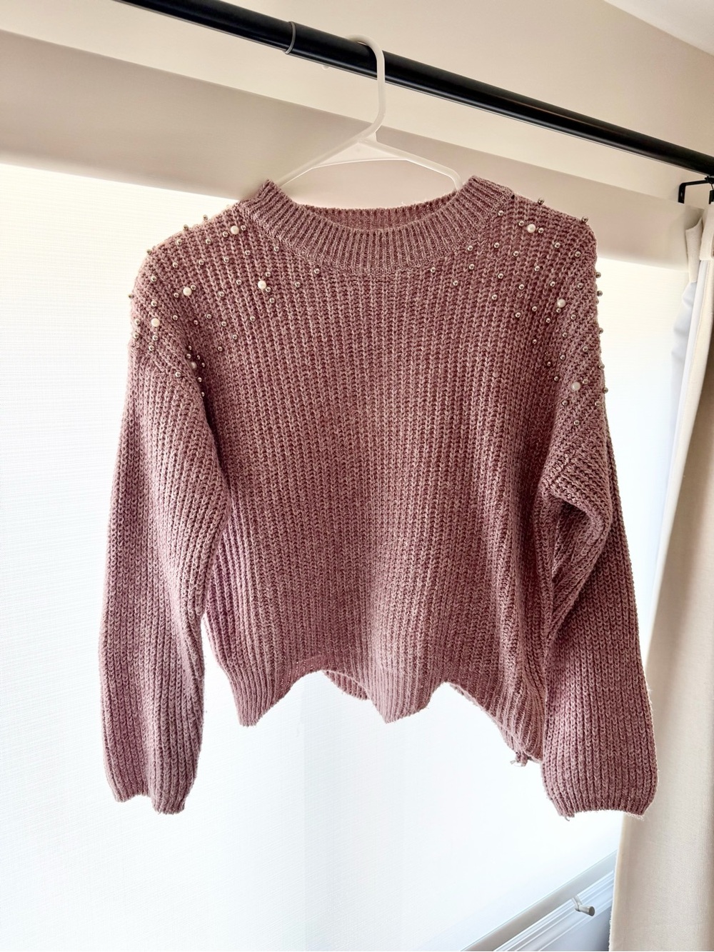 Goodnight Macaroon Mauve Knit Sweater - Women's Crewneck